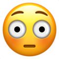 Flush face emoji image