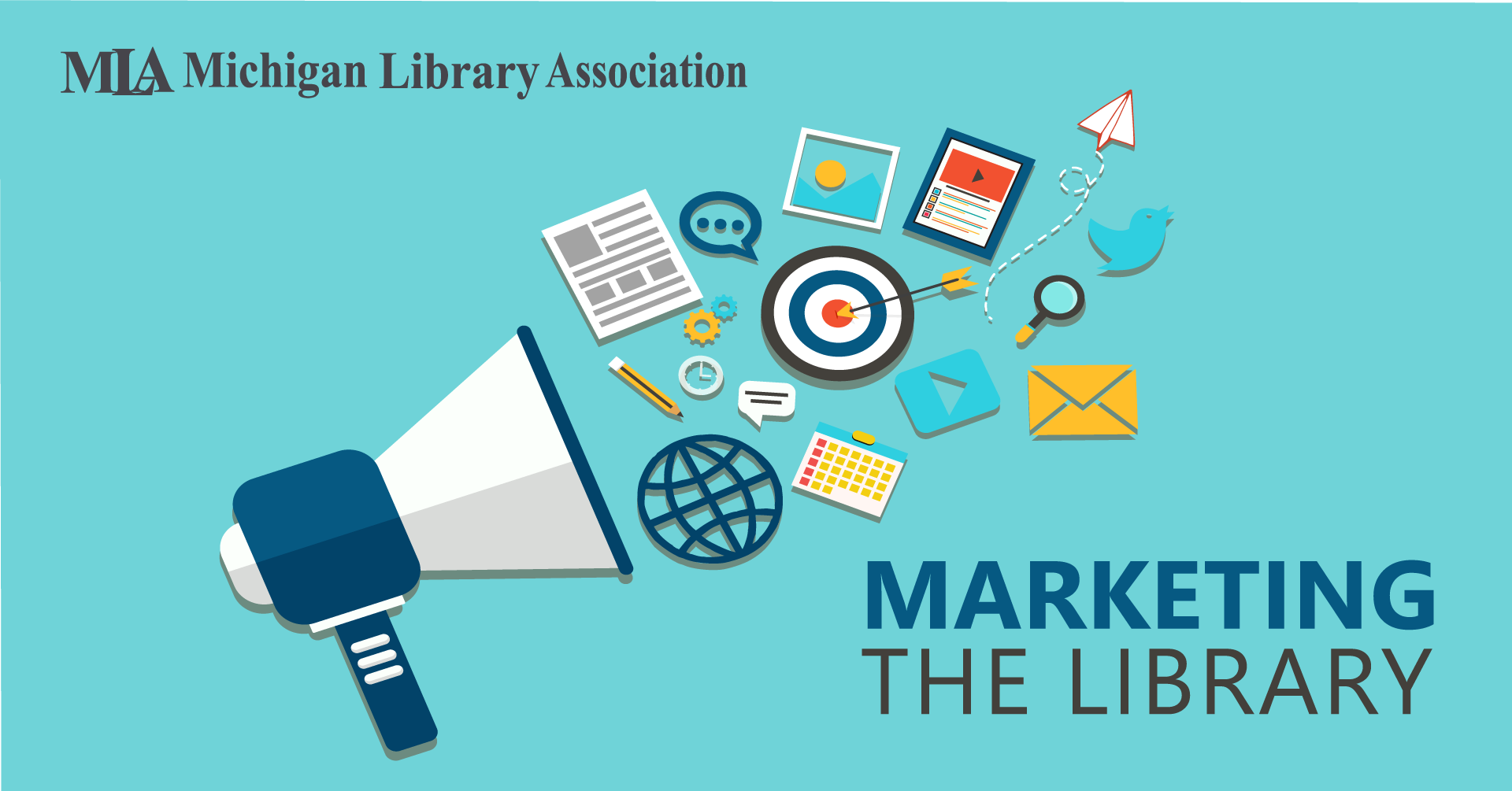 Marketing the library event logo